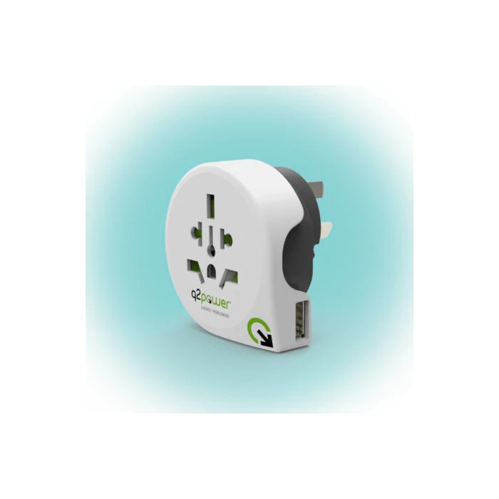 Q2 POWER Utazóadapter World to Australia USB 100-250 V 1.100170 
