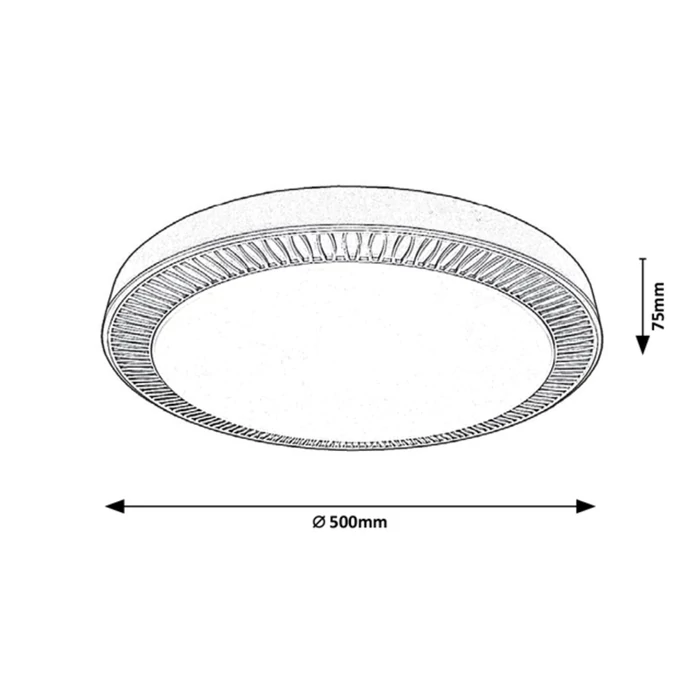 R.3000 Matea,bel.menny,LED 40W, barna,D50cm