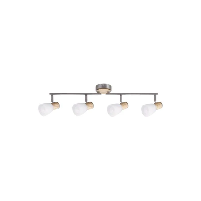 R.6489 Gavin 4-es spot E14 4x40W sz.króm bükkfa