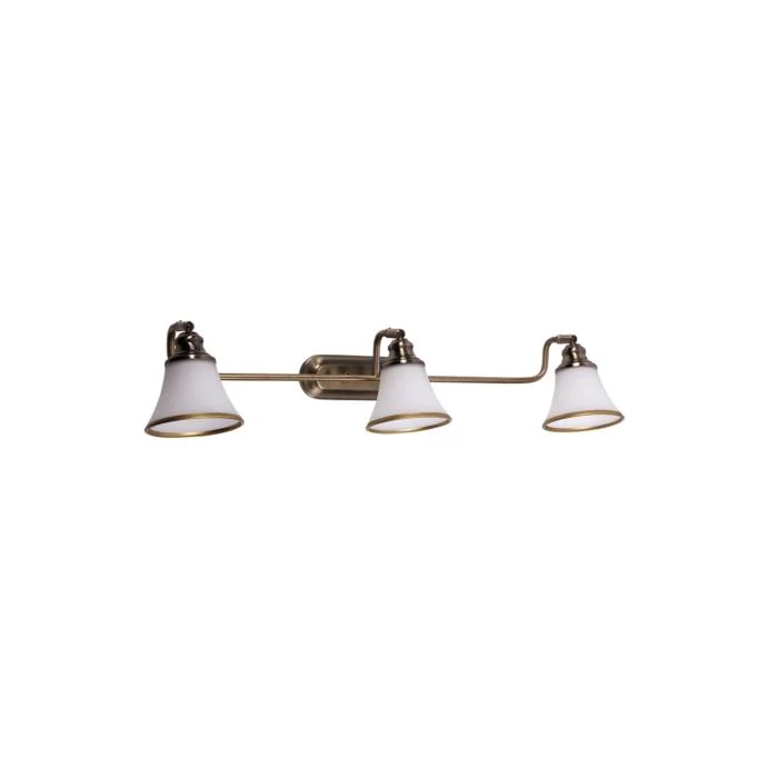 R.6547 Grando 3-as fali E14 3x40Wbronz/fehér