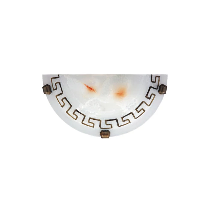 R.7647 Etrusco fali, E27 60W bronz köröm