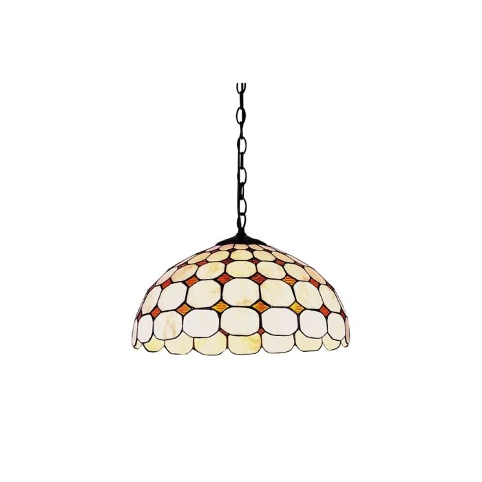 R.8076 Marvel függ D40 E27 2x60W tiffany