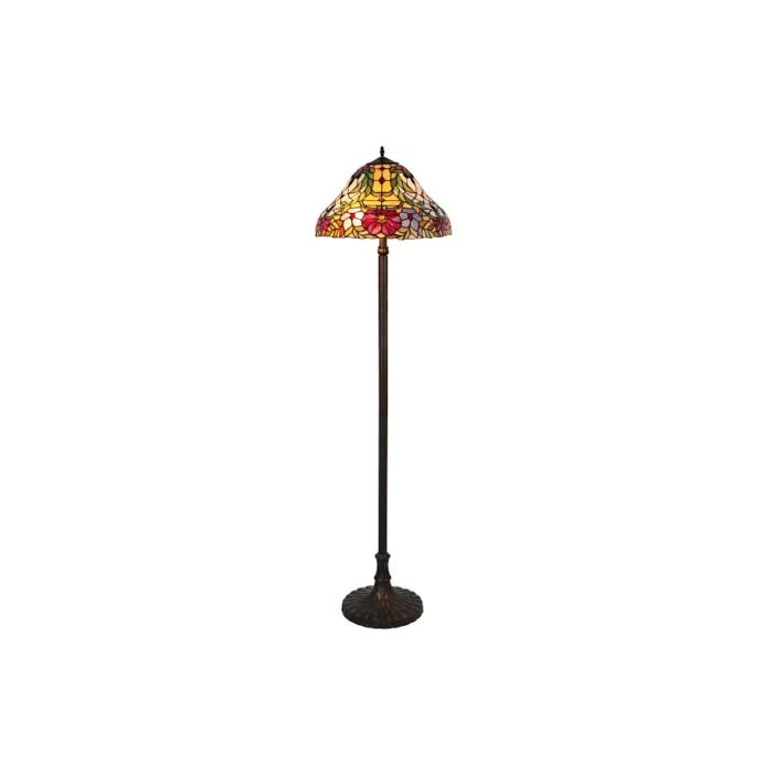 R.8088 Mirella álló lámpa E27 2x60W tiffany