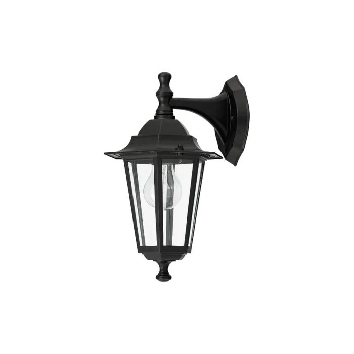 R.8202 Velence kült fali le E27 60W fekete IP43