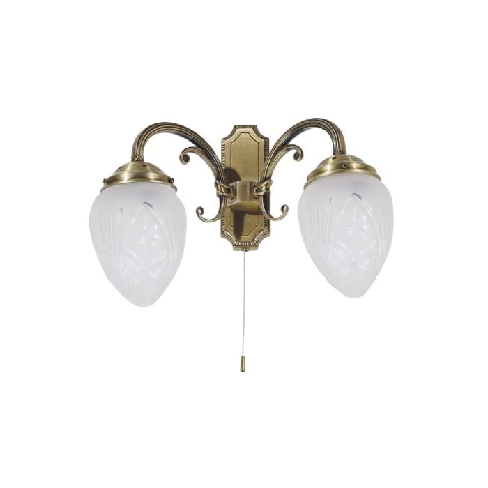 R.8632 Annabella 2ágú falikar E14 2x40W bronz