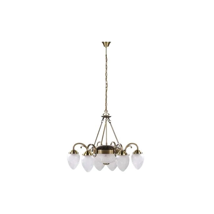 R.8636 Annabella 6ágú csillár E14 6x40W bronz