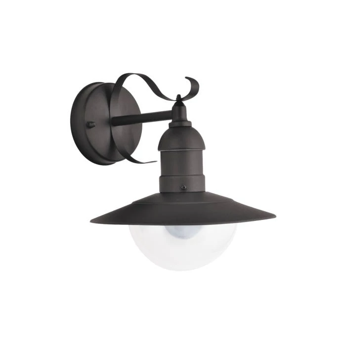 R.8680 Oslo kült fali E27 60W matt fekete IP44