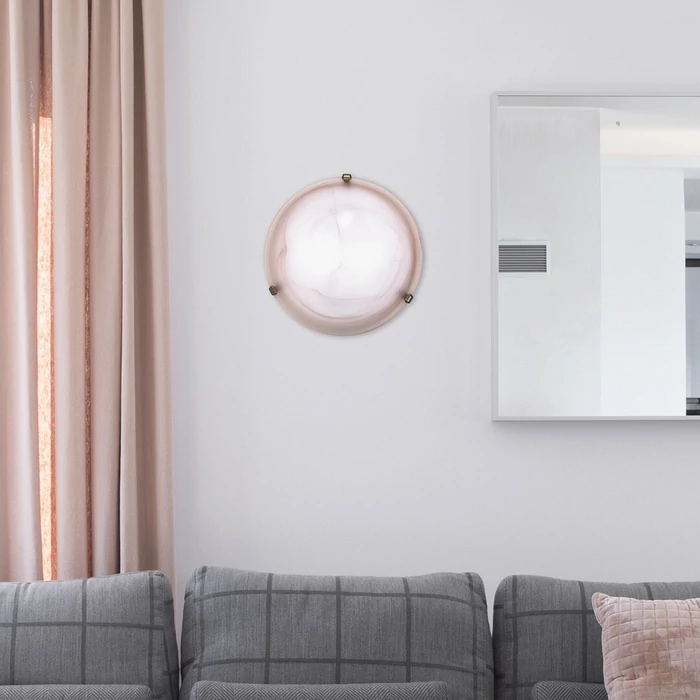 Rábalux Alabastro mennyezeti lámpa bronz körömmel E27 2x60W 3353
