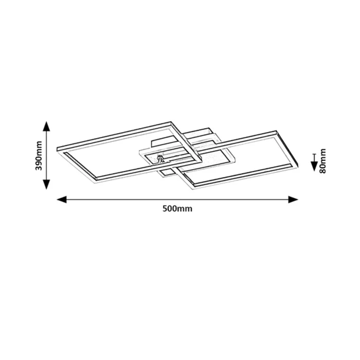 Rábalux Athelstan modern megjelenésű mennyezeti lámpa LED 40W 2900lm/4300lm 4000K 71014