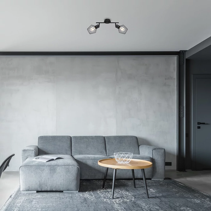 Rábalux Belano indusztriális stílusú kettes mennyezeti spotlámpa E27 2x40W 3535