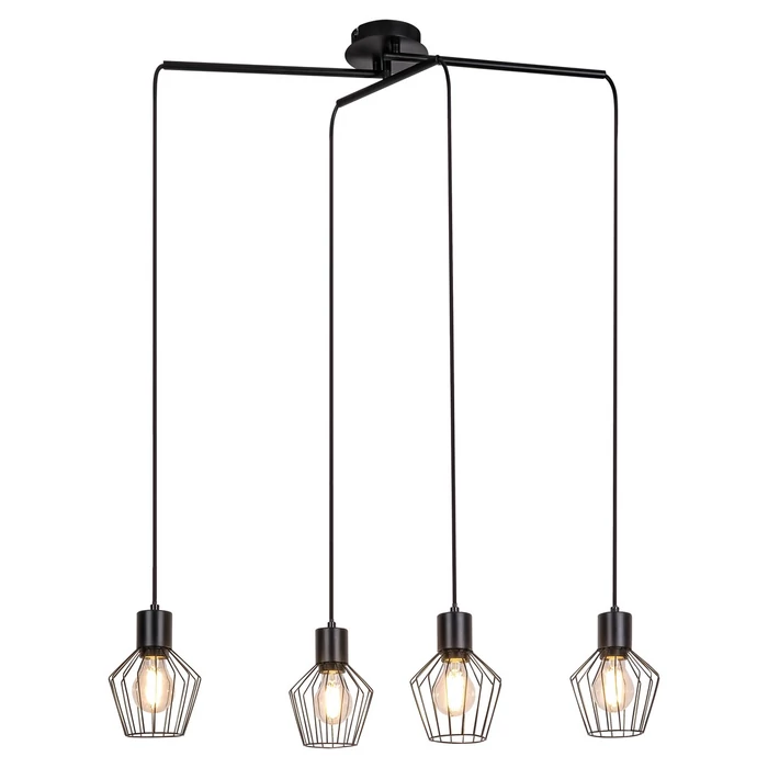 Rábalux Belano indusztriális stílusú négyes függeszték E27 4x40W 3540