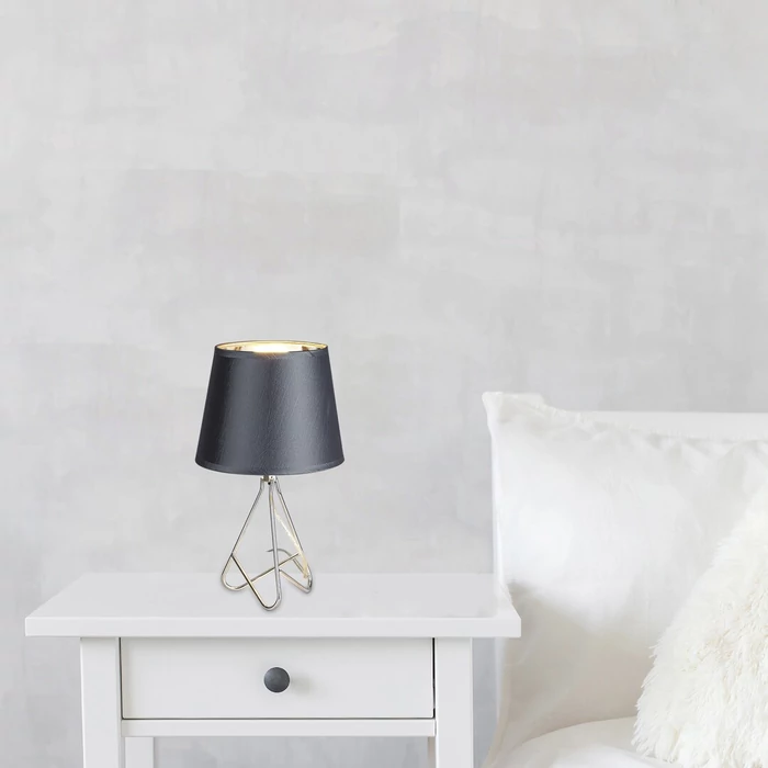 Rábalux Blanka indusztriális stílusú éjjeli lámpa króm-szürke E14 40W 2775