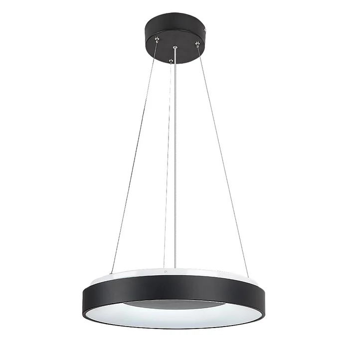 Rábalux Ceilo modern megjelenésű fekete függeszték LED 38W 3150lm/3800lm 3000–6500K 72001