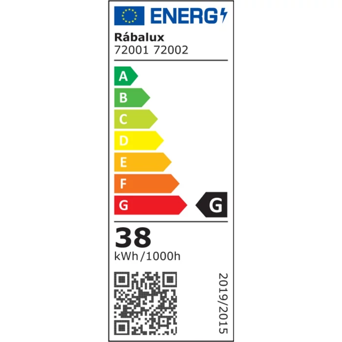 Rábalux Ceilo modern megjelenésű fekete függeszték LED 38W 3150lm/3800lm 3000–6500K 72001