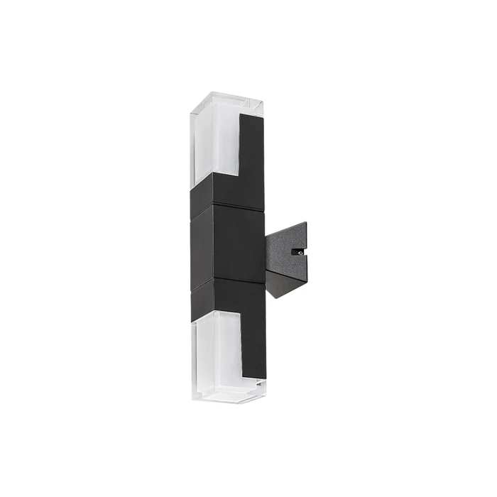 Rábalux Darvas kültéri LED fali lámpa 12W CCT fekete H35cm IP54 77127