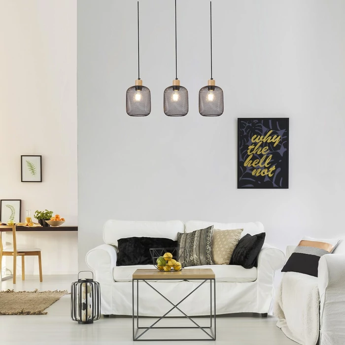 Rábalux Grendel indusztriális stílusú hármas függeszték E27 3x60W 3132