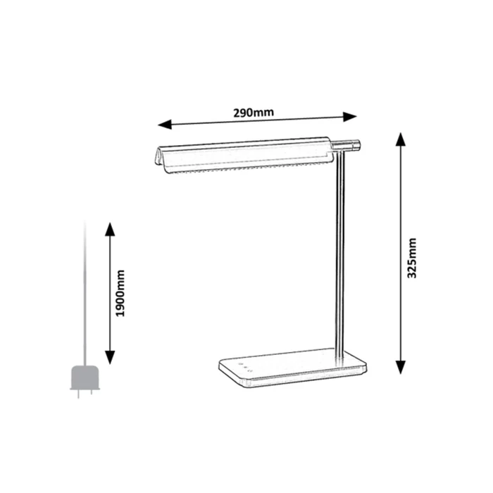 Rábalux Horus modern stílusú asztali lámpa LED 7W 530lm 3000-4000-6500K 2934