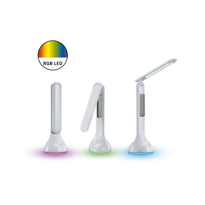 Rábalux Justin LED 4W LCD kijelzős összecsukható-RBG hangulatvilágítást tudó- íróasztali lámpa 1515