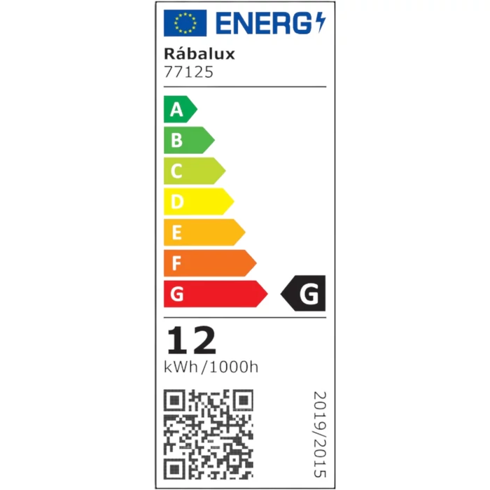 Rábalux Kelebia kültéri LED fali lámpa 12W 3000K fekete H80cm IP44 77125