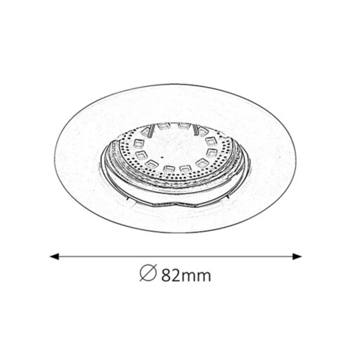 Rábalux Lite LED 3xGU10 3W fix bronz beépíthető spot 1048 (3db/szett)