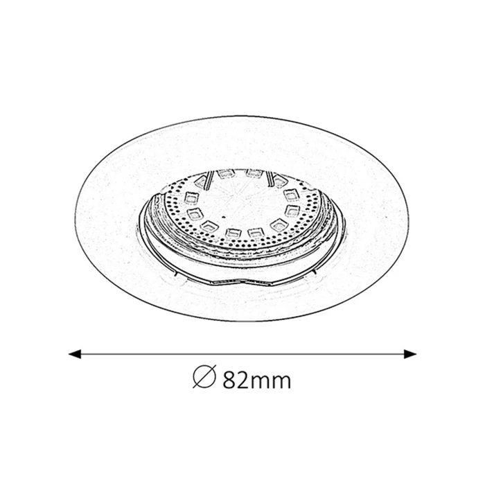 Rábalux Lite LED 3xGU10 3W fix fehér beépíthető spot 1046 (3db/szett)