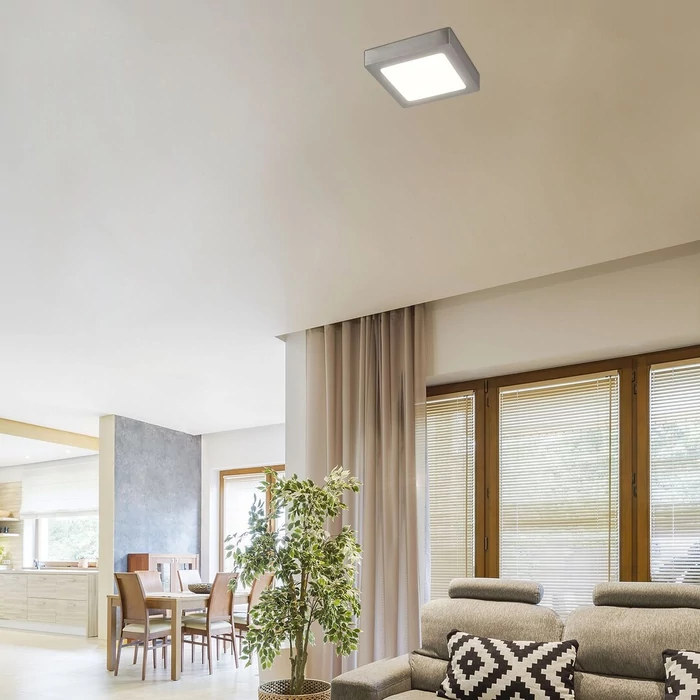 Rábalux Lois szögletes mennyezeti ráépíthető LED panel 23x23 18W 1400lm 3000K 2668