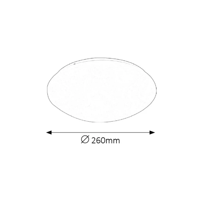 Rábalux Lucas mennyezeti lámpa LED 12W 900lm 4000K D26 3434