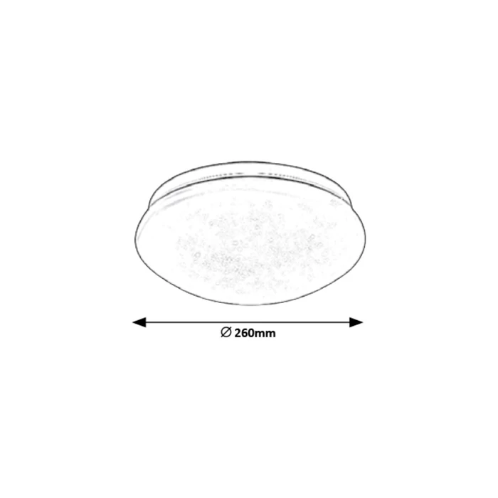 Rábalux Lucas modern megjelenésű mennyezeti lámpa LED 12W 900lm 4000K 3936