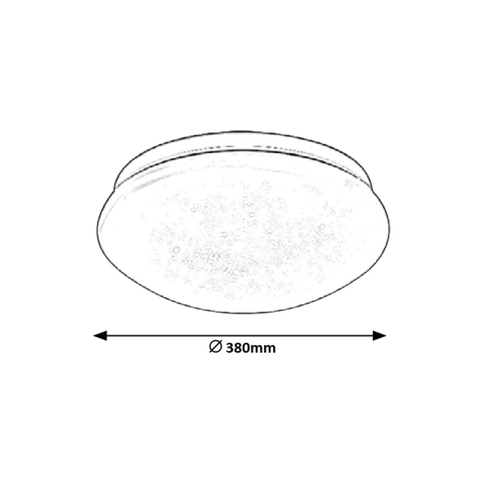 Rábalux Lucas modern megjelenésű mennyezeti lámpa LED 24W 1370lm 4000K 3938
