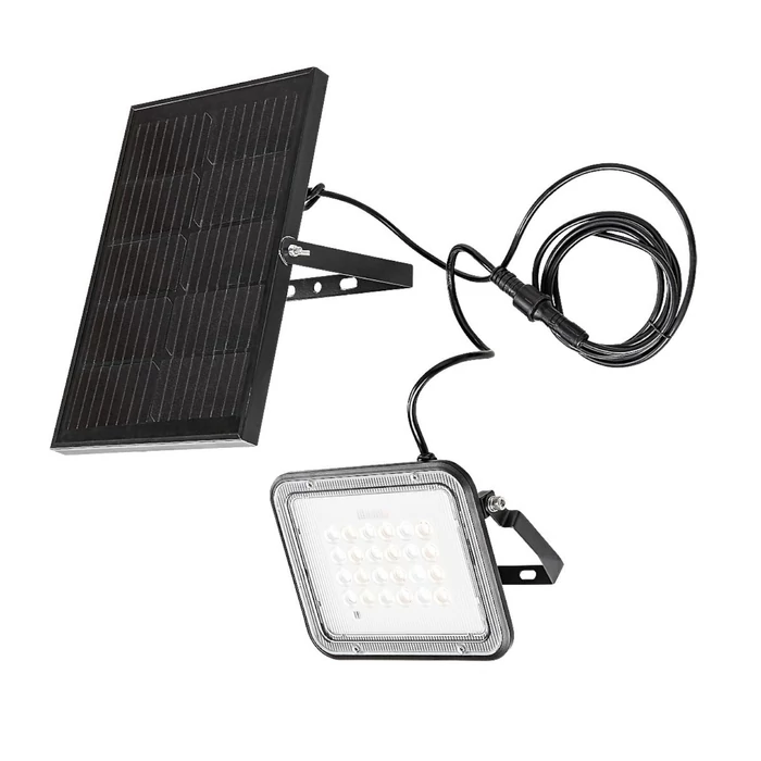 Rábalux Melk kültéri szolár LED fali lámpa 6,5W CCT fekete L19cm IP65 77141