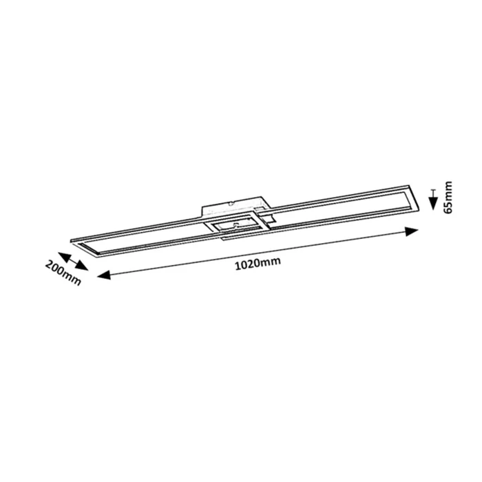 Rábalux Nefertum modern megjelenésű mennyezeti lámpa LED 38W 3150lm/4400lm 3000-6500K 71004