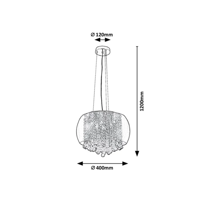 Rábalux Ninelle modern stílusú függeszték G9 6x40W 3599