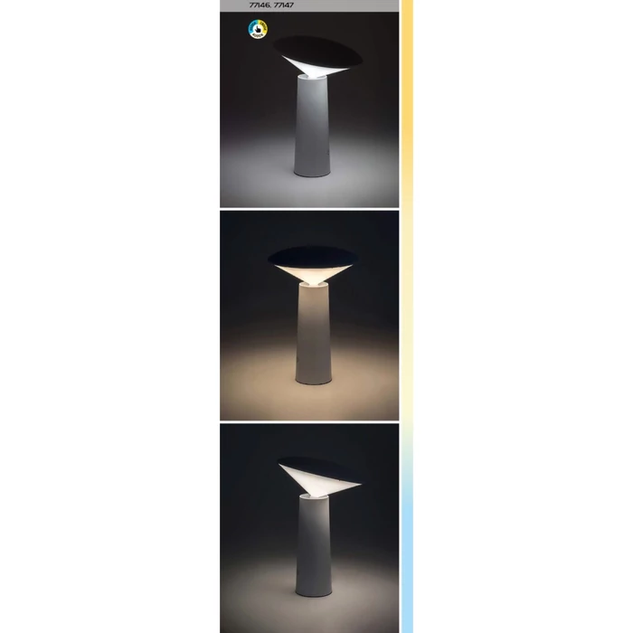Rábalux Polperro kültéri LED asztali lámpa 3W CCT fekete H21cm IP20 77147