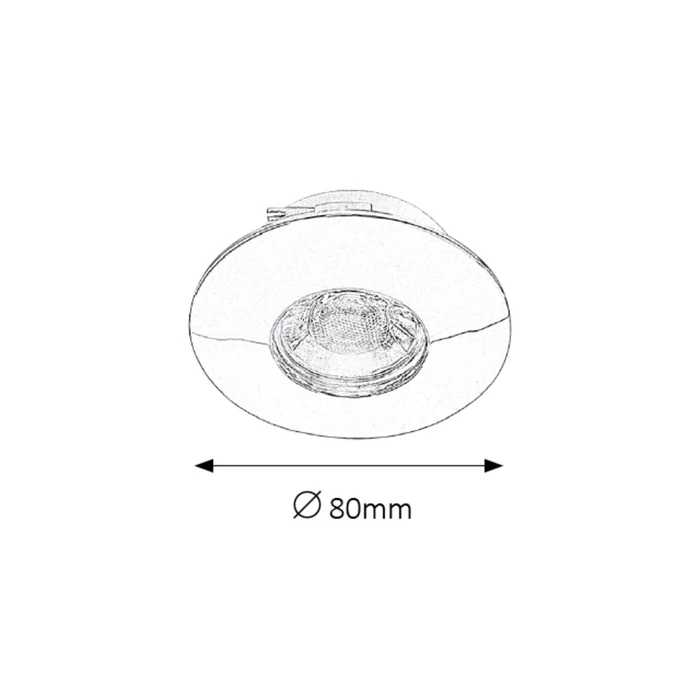 Rábalux Randy LED beépíthető spot szett 3x4W 350 Lm 3000K meleg fehér 1072