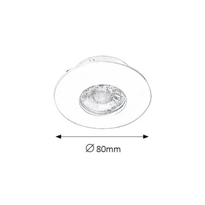 Rábalux Randy LED beépíthető spotlámpa szett 3x4W 350lm 3000K melegfehér 1078