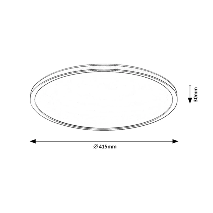 Rábalux Rasmus kerek mennyezeti lámpa LED 22W 2000lm 4000K RGB WiFi 2290