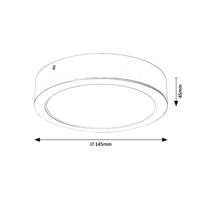 Rábalux Shaun mennyezeti LED panel 12W 1300lm 4000K D14.5 3171