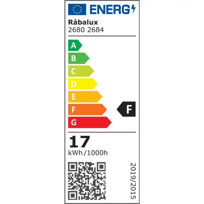 Rábalux Shaun minimál stílusú mennyezeti LED panel 17W 1500lm 4000K 2680
