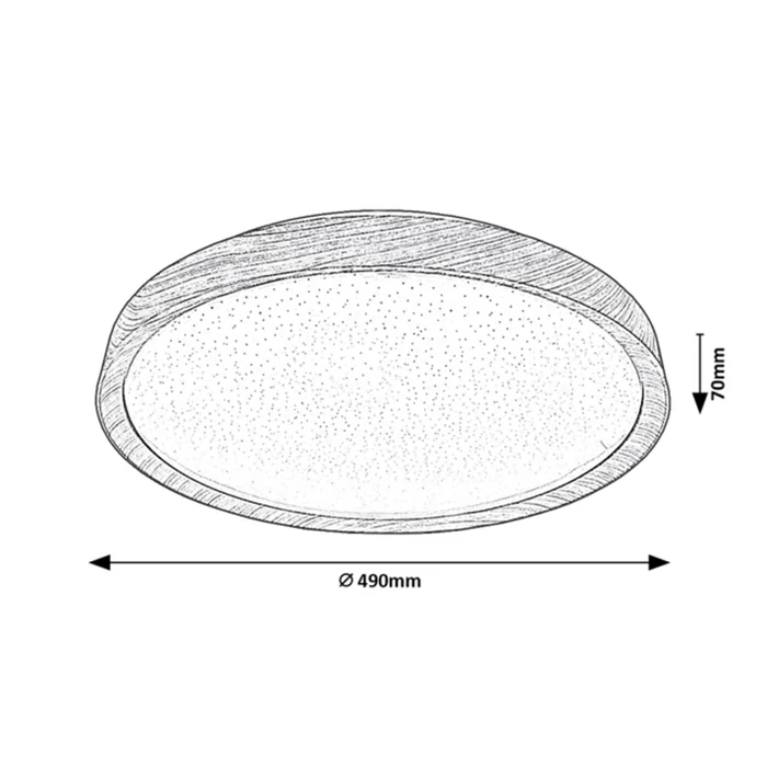 Rábalux Sherwood skandináv stílusú mennyezeti lámpa LED 50W 4000lm 3000-6500K 3500