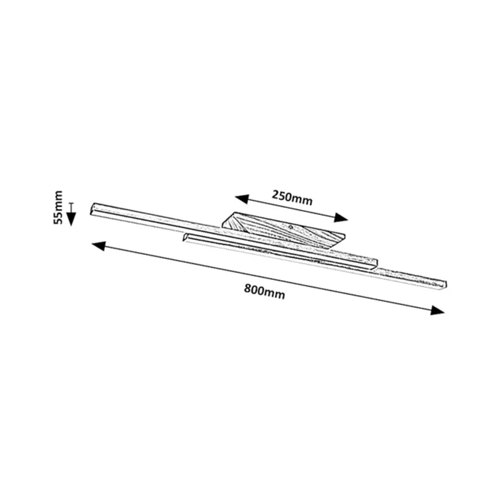 Rábalux Tamur modern megjelenésű mennyezeti lámpa LED 21W 1900lm/2490lm 4000K 71084