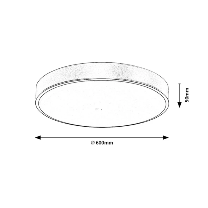 Rábalux Tesia modern megjelenésű mennyezeti lámpa LED 60W 3760lm/4800lm 3000–6000K 71038