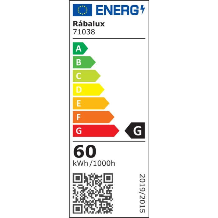 Rábalux Tesia modern megjelenésű mennyezeti lámpa LED 60W 3760lm/4800lm 3000–6000K 71038