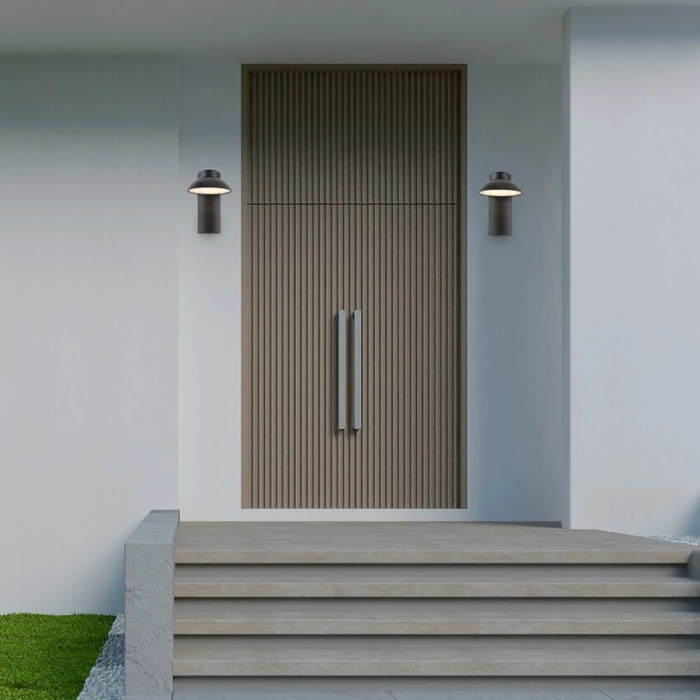 Rábalux Wengen kültéri LED fali lámpa 12W 3000K fekete H19cm IP54 77148