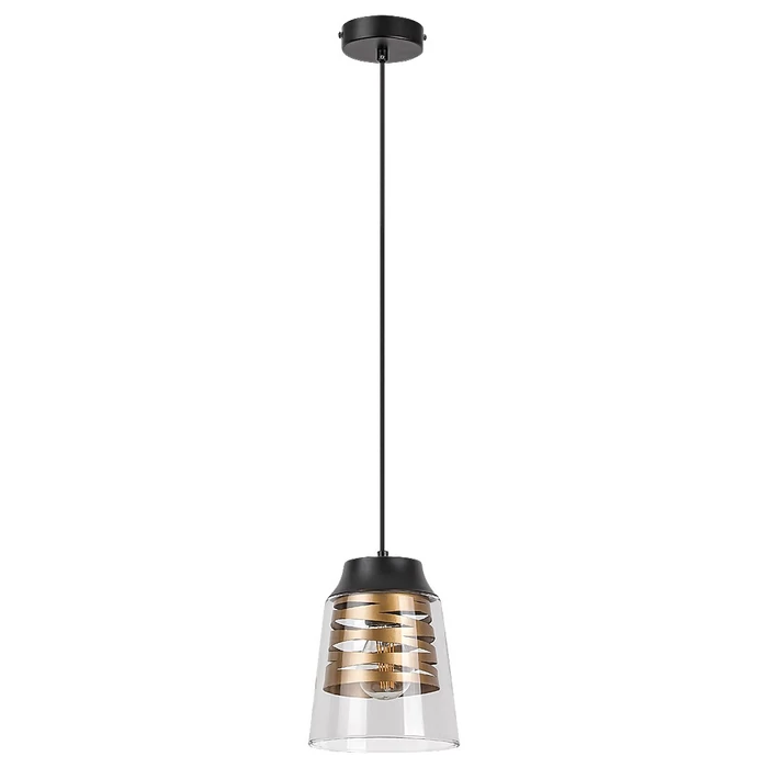 R.3543 Zenaida,bel.Függ.E27 1x MAX 60W,m.fekete