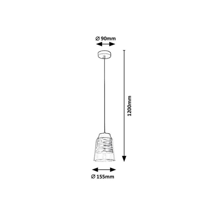 Rábalux Zenaida modern stílusú függeszték E27 60W 3543