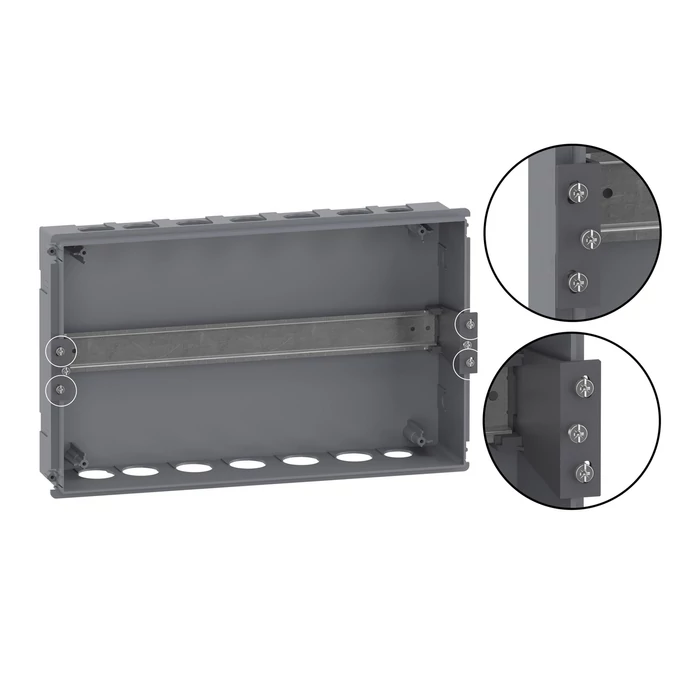 Schneider Electric Easy9 EU lakáselosztó doboz teli ajtóval falon kívüli 8 modul kiselosztó IP40 EZ9EUD108