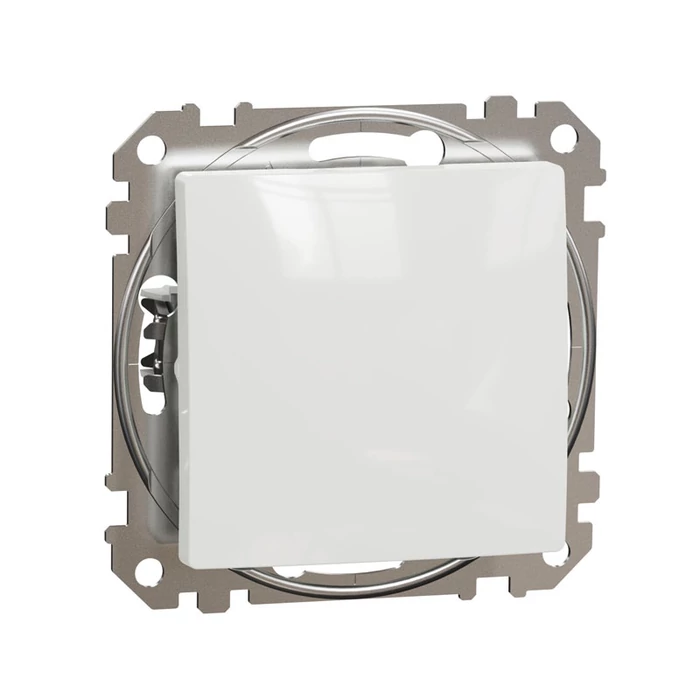Schneider Sedna Design 106N váltóérintkezős nyomó keret nélkül fehér SDD111116