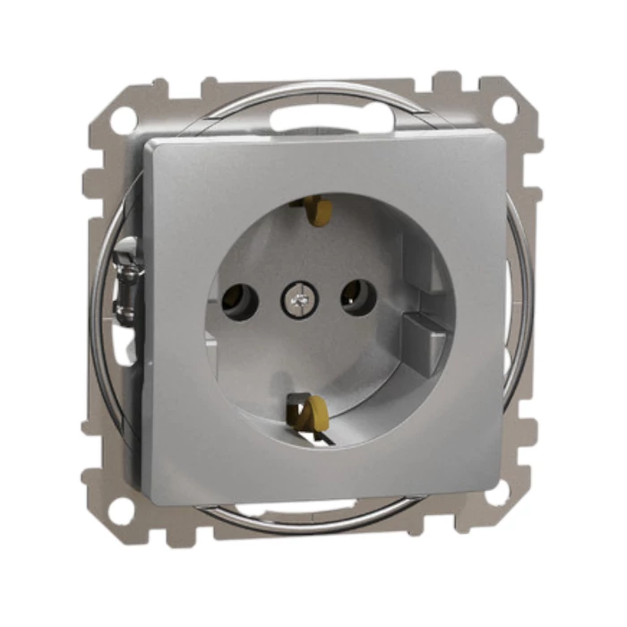 Schneider Sedna Design 2P+F dugalj alumínium SDD113025