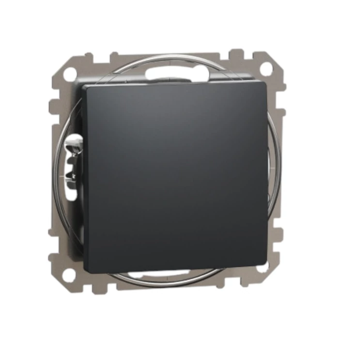 Schneider Sedna Design egypólusú nyomó (101N) antracit SDD114111