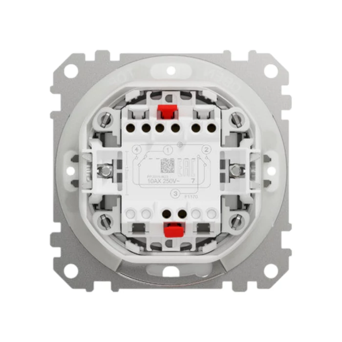 Schneider Sedna Design 106+6 kettős (dupla) váltókapcsoló alumínium SDD113108